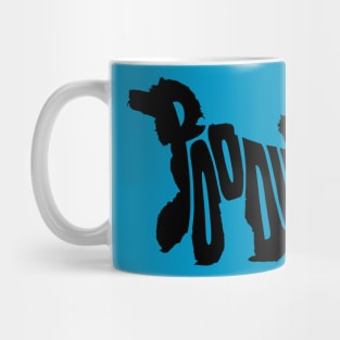 Poodle Black Mug